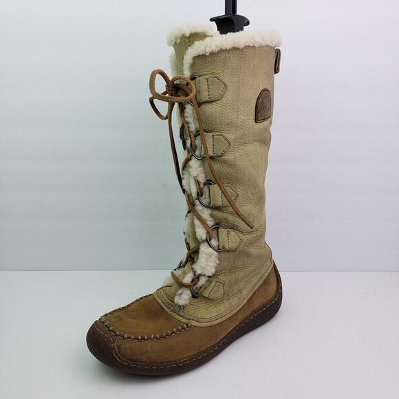 Sorel Chugalug Womens Size 9 Tan Brown Water Resists Tall Winter Snow Boots - Picture 6 of 13